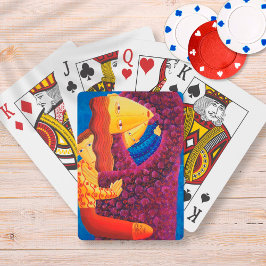 母と息子絵画の家コンテンポラリー芸 トランプ