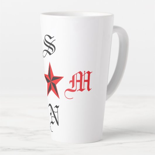 母と息子 カフェラテマグ (右アングル)