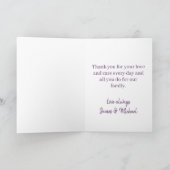 母と息子　ハッピー マザーズデー カード (内部)