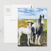 母と母のはがき ポストカード (正面/裏面)