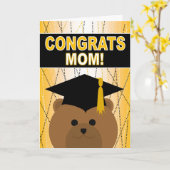 母と母の卒業おめでとう カード (黄色い花)