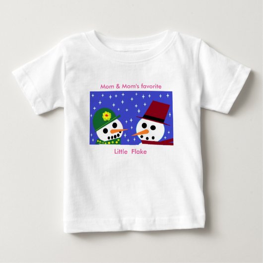 母と母の小お気に入りの片ベビーティー ベビーTシャツ (正面)