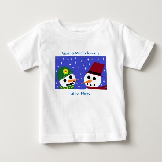 母と母の小お気に入りの片ベビーティー ベビーTシャツ (正面)