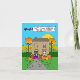 母と母の幸せな感謝 カード