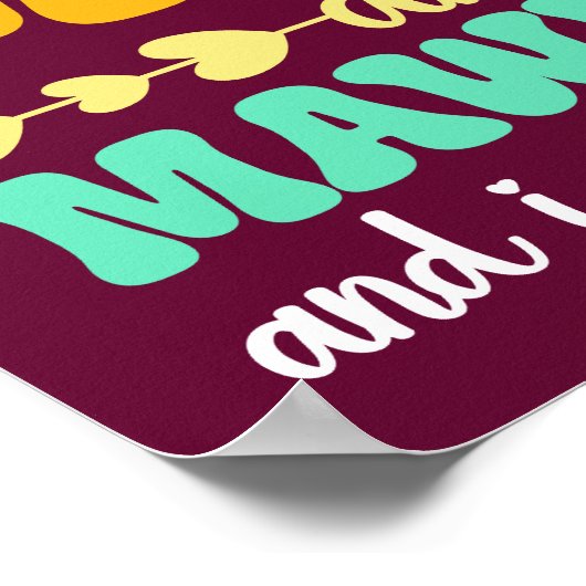 母と母の日の2つのタイトルがある ポスター (角)