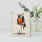 母と父と手を携える少年 ポストカード (スタンド正面)