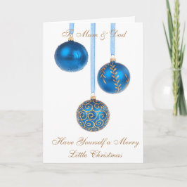 母と父のクリスマスカード シーズンカード