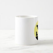 母と狼の子犬 コーヒーマグカップ (中央)