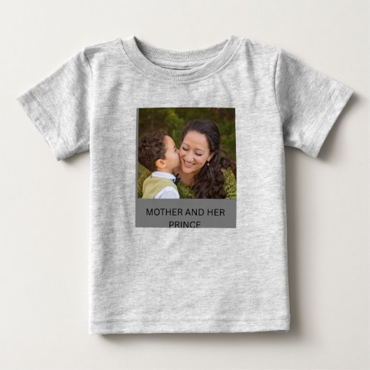 母と王子様 ベビーTシャツ (正面)
