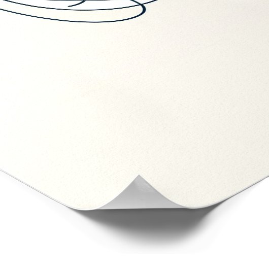 母と生まれたばかりのベビー- Line Art ポスター (角)