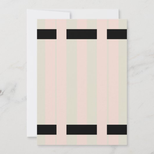 母と私うさぎピンク赤ちゃんシャワー 招待状 (裏面)