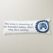 母と私とバラの青 ボディピロー (裏面)