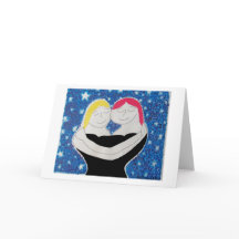 母と私のグリーティングカード