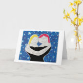 母と私のグリーティングカード カード (黄色い花)