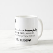 母と私の親友最高の コーヒーマグカップ (正面右)