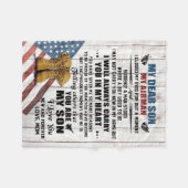 母と私の親愛息子AF フリースブランケット (正面(横))