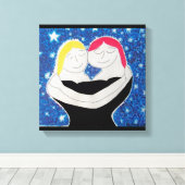 母と私 キャンバスプリント (インサイチュ (ウッドフロア))