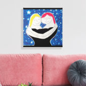 母と私 キャンバスプリント (インサイチュ (リビング))