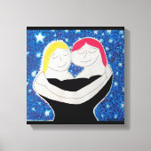 母と私 キャンバスプリント (正面)