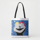 母と私 トートバッグ (正面)