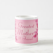 母と素晴らし友人のピンクのオーキッドマグカップ コーヒーマグカップ (中央)