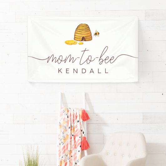 母と蜂のブライダルシャワー旗 横断幕 (インサイチュ)