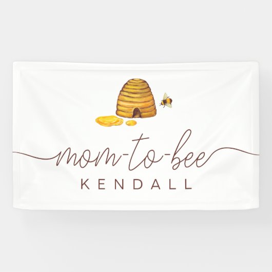 母と蜂のブライダルシャワー旗 横断幕 (横)