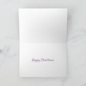母と赤ちゃんのトナカイ クリスマスカード カード (内部)