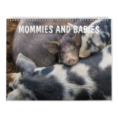 母と赤ちゃん動物カレンダー カレンダー (カバー)