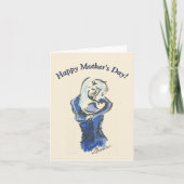 「母と赤ちゃん」ハッピーマザーズデーカード カード (正面)