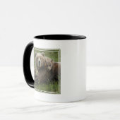 母と赤らむヒグマ マグカップ (正面左)