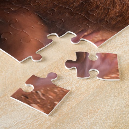 母と赤ん坊の動物のサル写真動物 ジグソーパズル (側面)