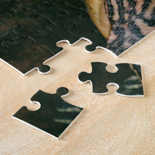 母と赤ん坊の動物の亀の写真動物 ジグソーパズル (側面)