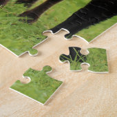 母と赤ん坊の動物の羊の写真動物 ジグソーパズル (側面)