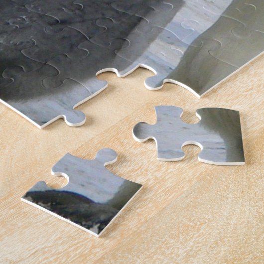 母と赤ん坊の動物ペンギン写真動物 ジグソーパズル (側面)