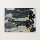 母と赤ん坊の動物ペンギン写真動物 ジグソーパズル (横)