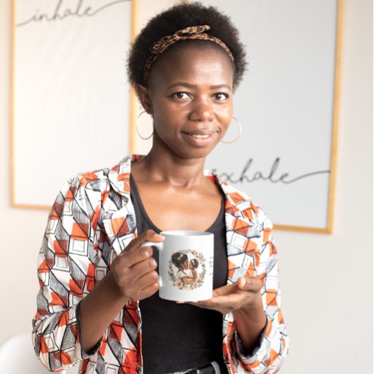 母と赤ん坊の女の子の母の日マグカップ コーヒーマグカップ