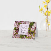 母なし母の日のカード – 速い。注記 カード (黄色い花)