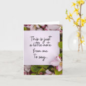 母なし母の日カード – クイックノート カード (黄色い花)