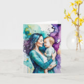 「母なる不思議」- 母の日 カード (黄色い花)