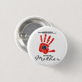 『母なる地球と癒す』 缶バッジ (正面&裏面)