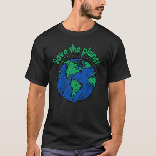 母なる地球 – 地球を救う Tシャツ (正面)