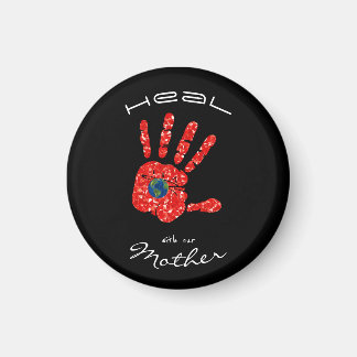 母なる地球MMEWブラックで癒す マグネット