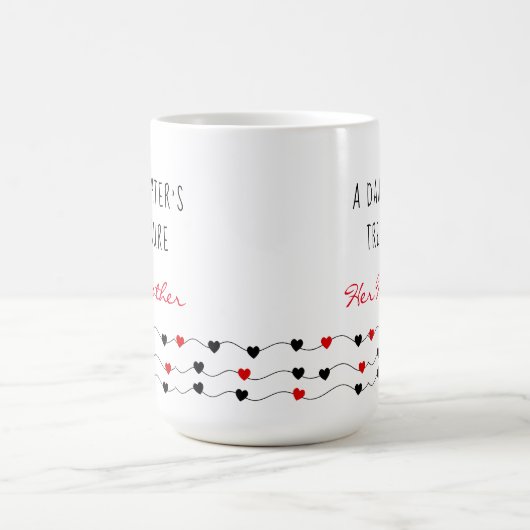 母なる娘の愛 | 母の日 コーヒーマグカップ (中央)