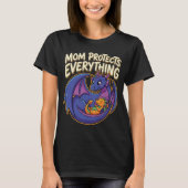 母なる守護 ファンタジーアート Tシャツ (正面)