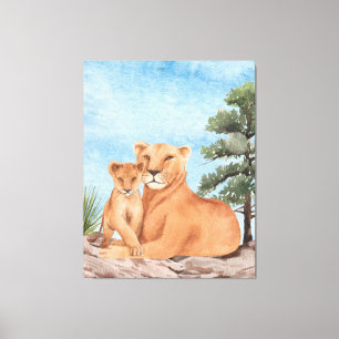 母なる愛 キャンバスプリント