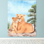 母なる愛 キャンバスプリント (インサイチュ (ウッドフロア))