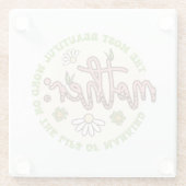 母なる最も美しい世界 ガラスコースター (裏面)