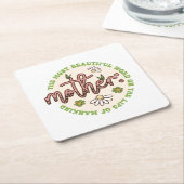 母なる最も美しい世界 スクエアペーパーコースター (アングル)