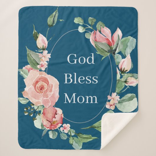 母なる母の神かわいらし祝福の日 シェルパブランケット (正面)